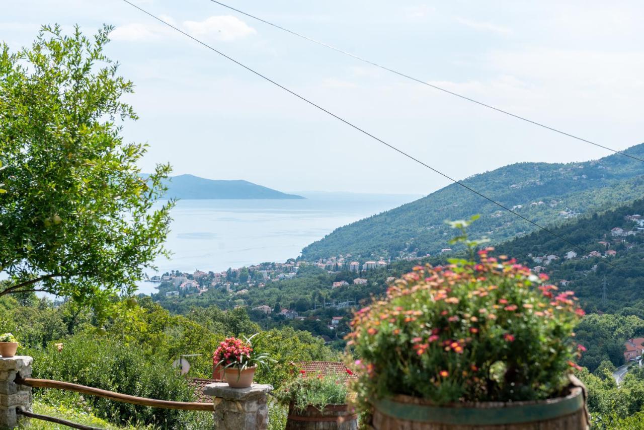 Sea View Apartment With Garden Near Opatija Veprinac ภายนอก รูปภาพ