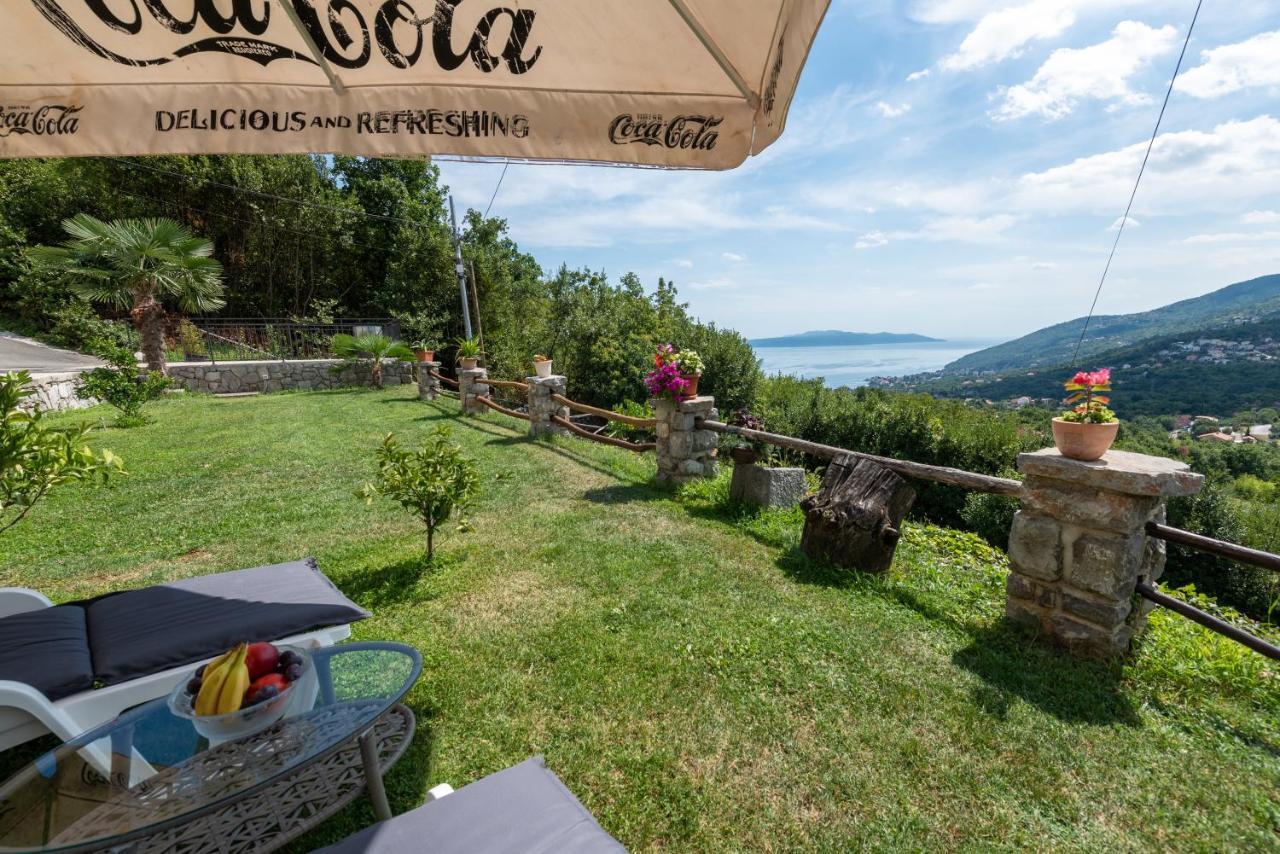 Sea View Apartment With Garden Near Opatija Veprinac ภายนอก รูปภาพ