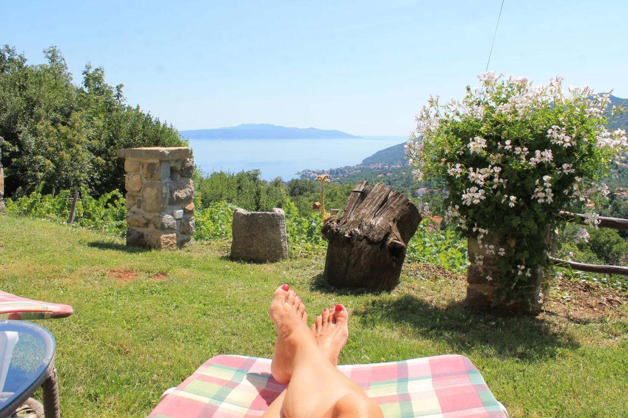 Sea View Apartment With Garden Near Opatija Veprinac ภายนอก รูปภาพ
